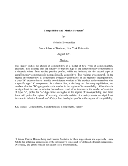 Compatibility and Market Structure
