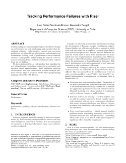 Tracking Performance Failures with Rizel