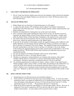 Mkt Standards 2017 PDF - St. Cloud Area Farmers Market