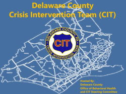 Delaware County Crisis Intervention Team (CIT)