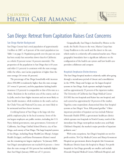 San Diego: Retreat from Capitation Raises Cost Concerns