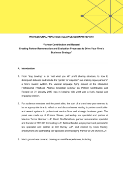 Partner Contribution and Reward: Creating Partner Remuneration