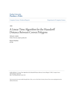 A Linear Time Algorithm for the Hausdorff Distance Between Convex