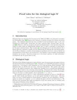 Proof rules for the dialogical logic N