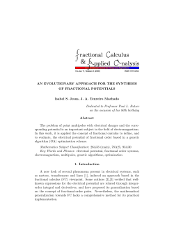 AN EVOLUTIONARY APPROACH FOR THE - DEE - ISEP