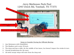Jerry Matheson Park Pool 1240 Ulrich Rd, Tomball, TX 77375