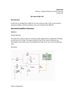 Op Amp Design Lab