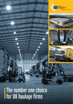 The number one choice for UK haulage firms