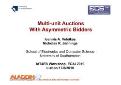 Multi-unit Auctions With Asymmetric Bidders