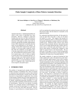 Finite Sample Complexity of Rare Pattern Anomaly Detection