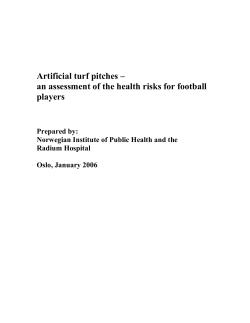 Artificial turf pitches - International Association for Sports Surface