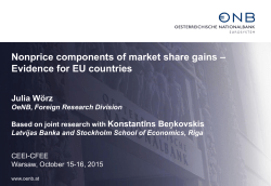 Nonprice components of market share gains &ndash; Evidence for EU
