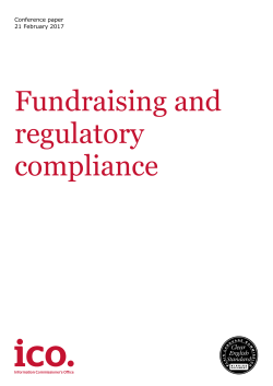 Fundraising and regulatory compliance