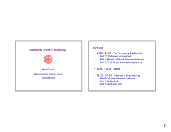 1 Network Traffic Modeling Outline - Computer Science