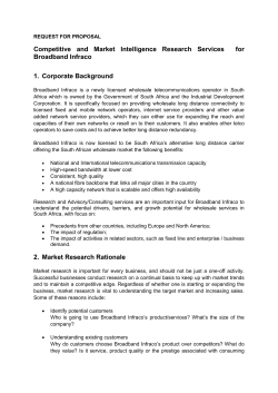20100316_BI_Market Intelligence RFP