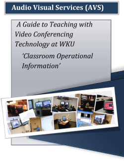 Faculty Guide to Video Conferencing