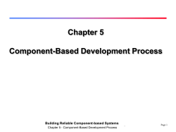 Component-Based Development Process