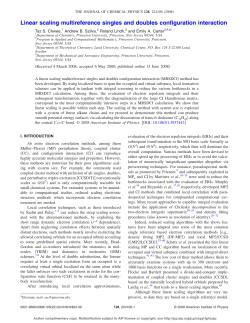Linear scaling multireference singles and doubles
