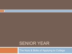 senior year - Falmouth Public Schools