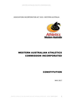 Constitution - Athletics WA