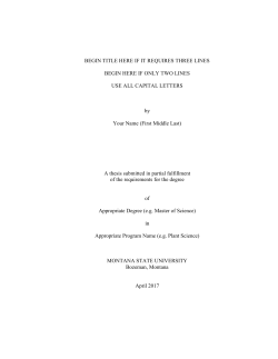 title of [thesis, dissertation]