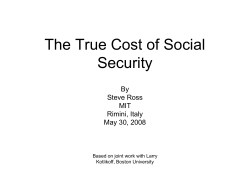 The Cost of Social Security - Rimini Centre for Economic Analysis