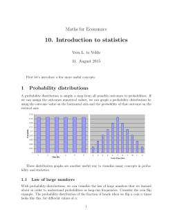 10. Introduction to statistics