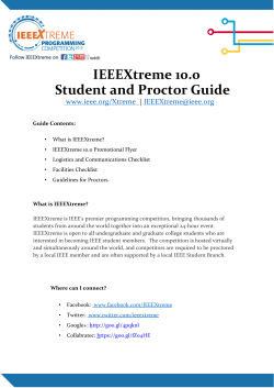 Student and Proctor Guide