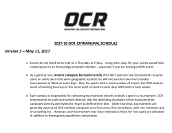 2017-18 OCR Extramural Schedule