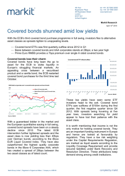 Covered bonds shunned amid low yields