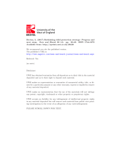 Rethinking child protection strategy