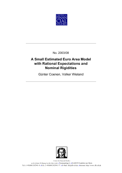 A Small Estimated Euro Area Model with Rational Expectations and