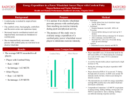 Energy Expenditure in a Power Wheelchair Soccer Player with