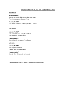 PRACTICE GAMES FOR 8U, 10U, AND 12U