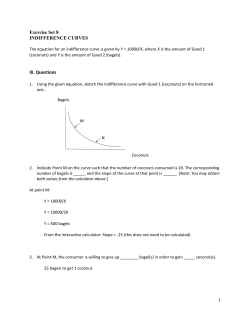 Exercise Set 8 INDIFFERENCE CURVES III. Questions - My E-town