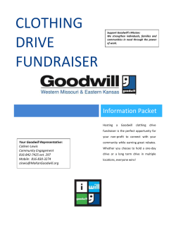 Clothing Drive Fundraiser