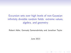 Excursion sets over high levels of non