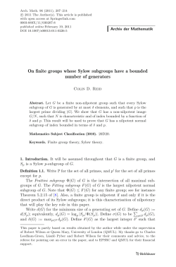 On finite groups whose Sylow subgroups have a bounded number