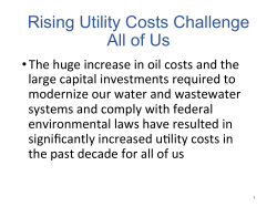 Rising Utility Costs Challenge All of Us