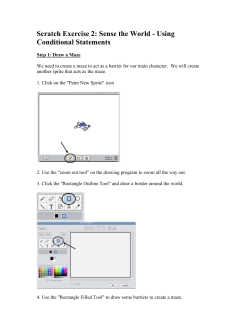 Scratch Exercise 2: Sense the World