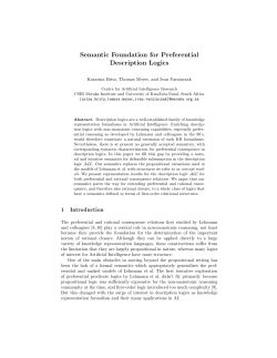 Semantic Foundation for Preferential Description Logics