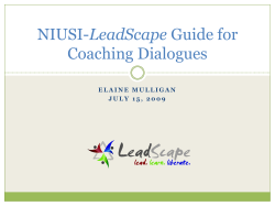 NIUSI-Leadscape Guide for Coaching Dialogues