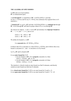 THE ALGEBRA OF SOLIDS