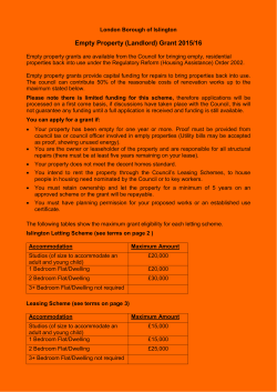 Empty Property Grant Form