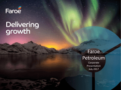 BRASSE - Faroe Petroleum