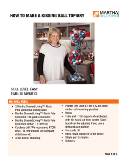 how to make a kissing ball topiary