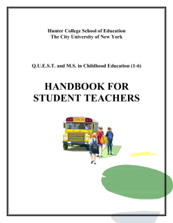 Microsoft Word - STUDENT TEACHERS