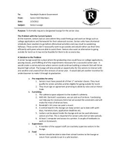 SY12 Senior Lounge Proposal