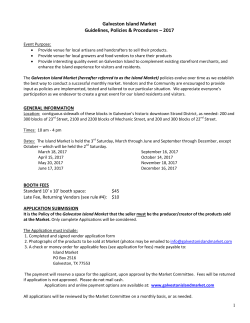 GENERAL INFORMATION - The Galveston Island Market