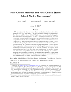 First Choice-Maximizing School Choice Mechanisms